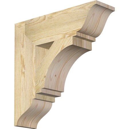 Ekena Millwork Imperial Traditional Rough Sawn Bracket, Douglas Fir, 6"W x 22"D x 22"H BKT06X22X22IMP01RDF